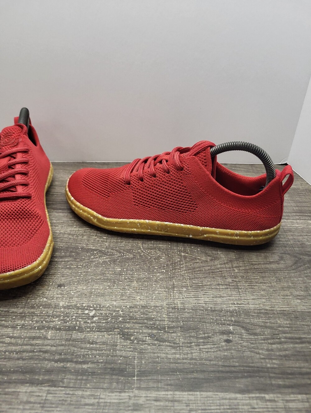 Groundies Active Knit Barefoot Sneaker Active Knit Minimalist Women's Size 9 Red - Picture 2 of 10